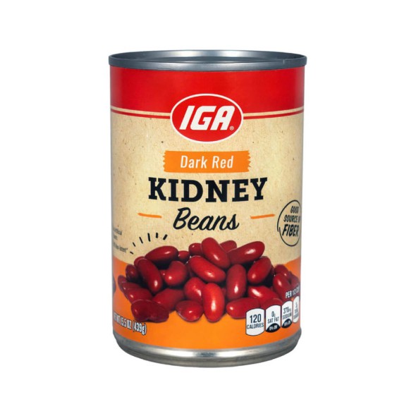 IGA Dark Red Kidney Beans 439 gr