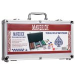 Set de Póker Maverick Texas Hold'em 300 Fichas en Maletín de Aluminio