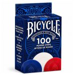 Fichas de Póker Bicycle 100 Unidades 3 Colores
